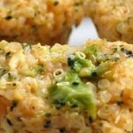Broccoli Cheddar Quinoa Bites