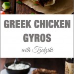 Greek Chicken Gyros with Tzaziki