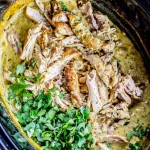 Slow Cooker Basil Chicken in Coconut Curry Sauce