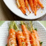 Garlic Parmesan Roasted Carrots