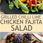 Grilled Chilli Lime Chicken Fajita Salad