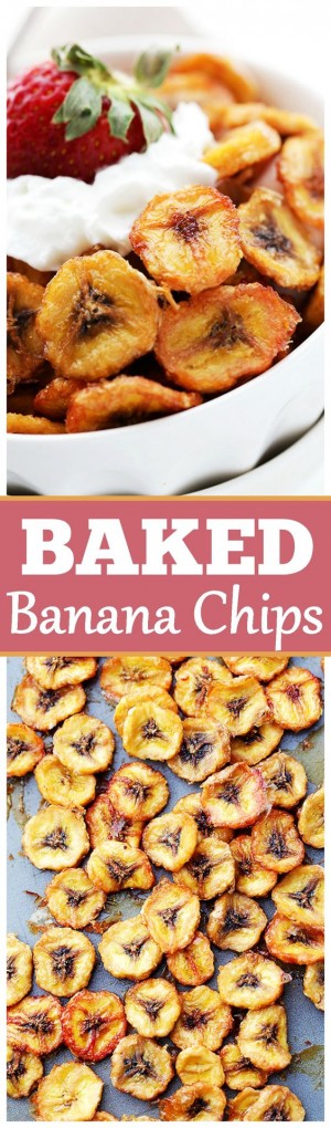 Homemade Baked Banana Chips | YourCookNow