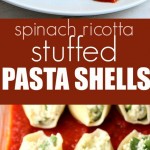 Spinach and Ricotta Stuffed Pasta Shells
