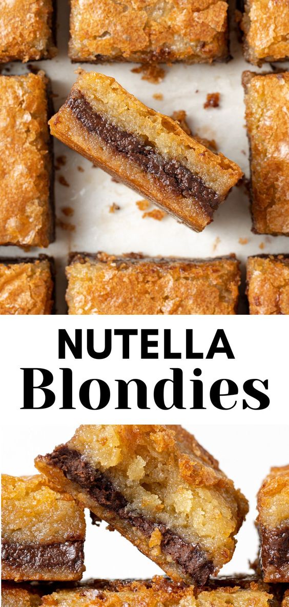 Nutella-Blondies