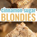 Cinnamon Sugar Blondies