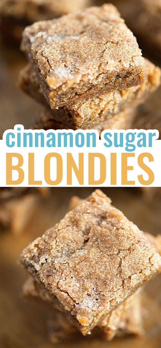 Cinnamon-Sugar-Blondies