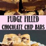 Fudge Stuffed Chocolate Chip Cookie Bars