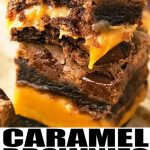 Caramel Brownies (With Brownie Mix)