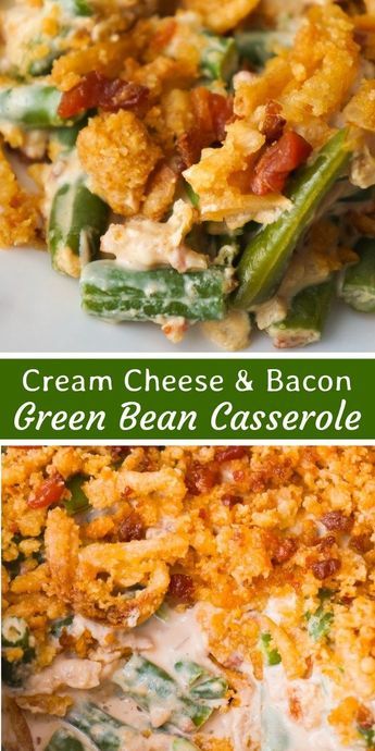 Cream-Cheese-&-Bacon-Green-Bean-Casserole