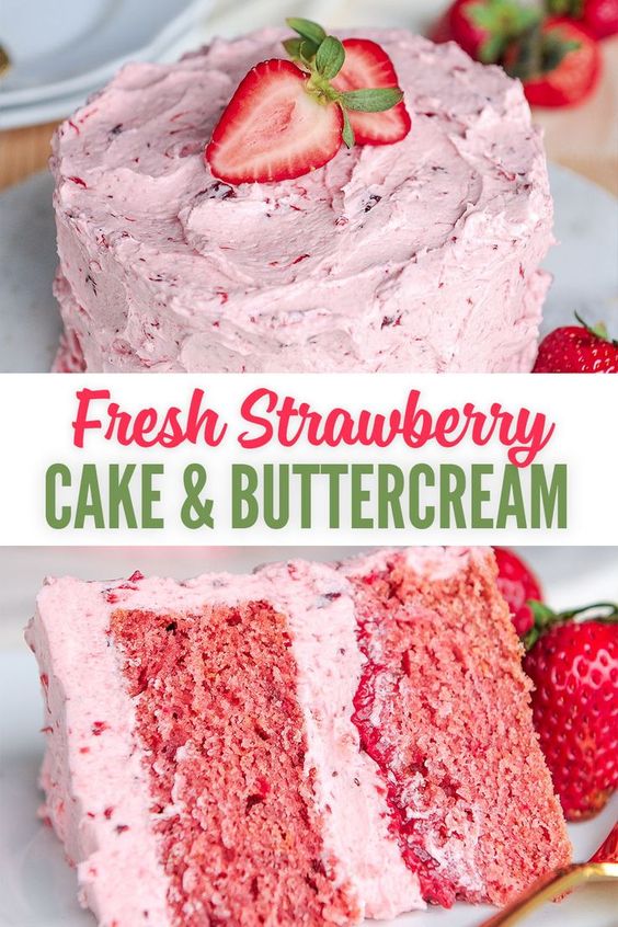 Fresh-Strawberry-Cake-With-Strawberry-Buttercream-Recipe