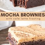 Mocha Brownies with Cafe Latte Frosting