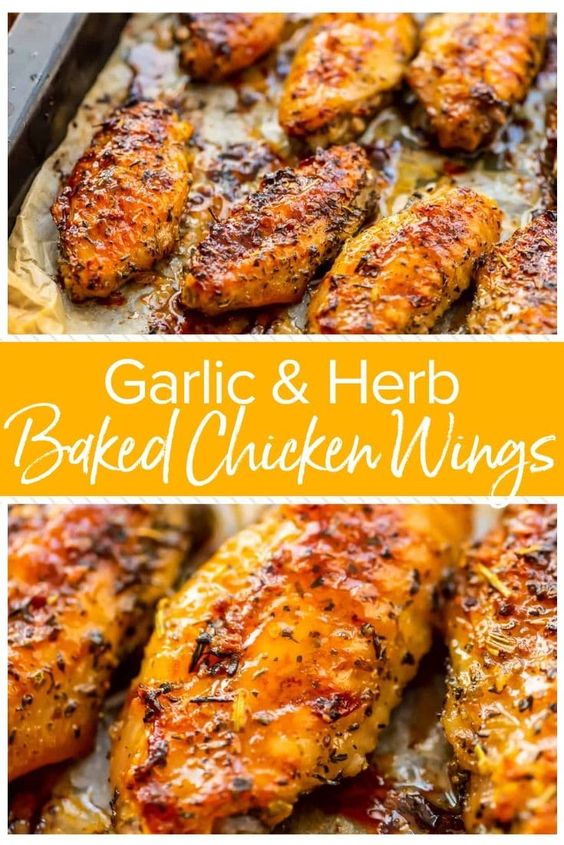 Garlic-Herb-Baked-Chicken-Wings