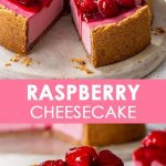 Easy Baked Raspberry Cheesecake