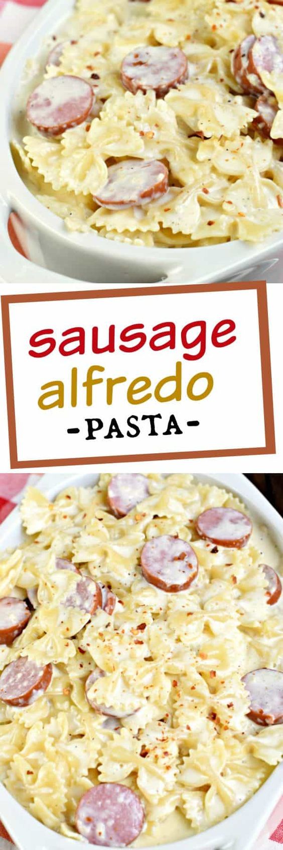 Sausage-Alfredo-Pasta