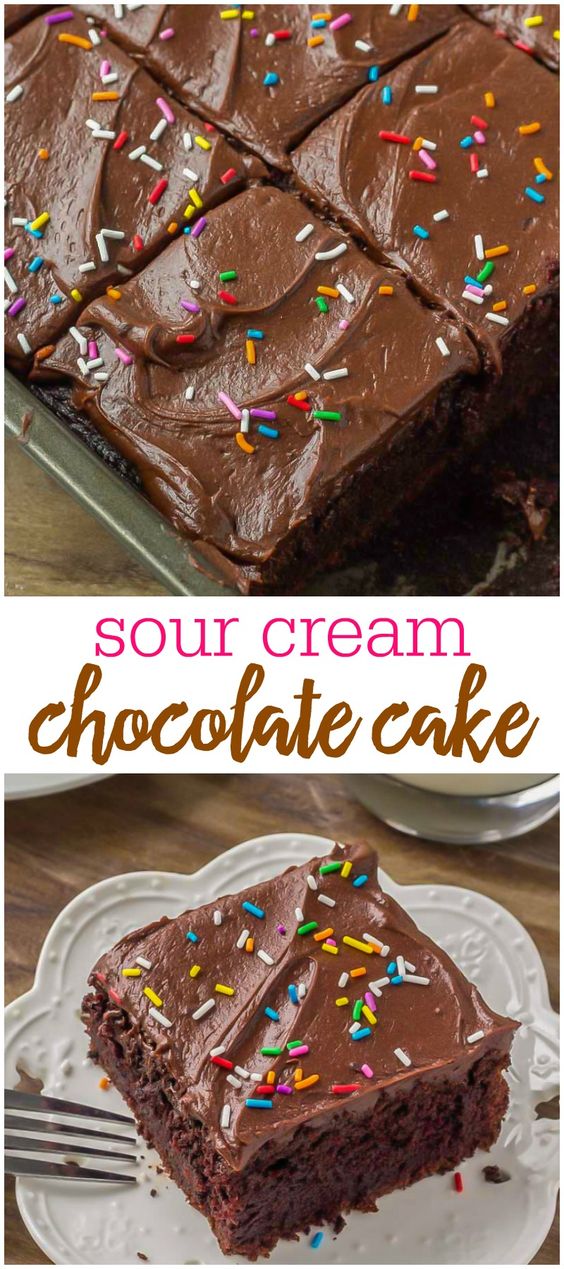 Moist-Sour-Cream-Chocolate-Cake