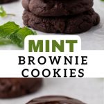 THE BEST CHILLED CRUMBL MINT BROWNIE COOKIES