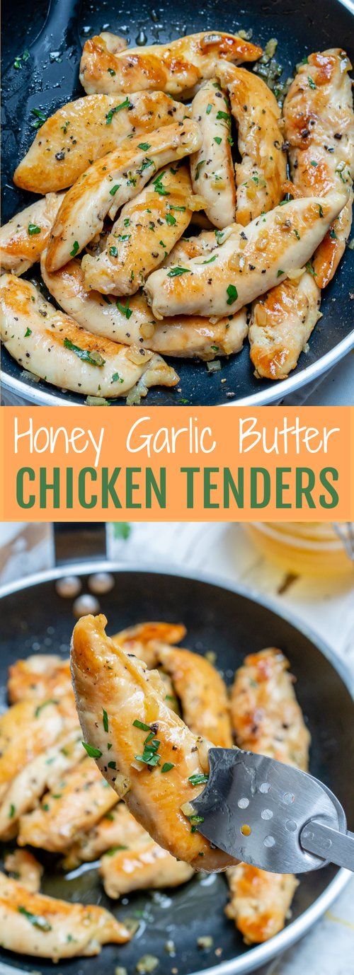 Honey-Garlic-Butter-Chicken-Tenders-for-Clean-Eating-Meal-Prep!