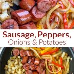 Smoked Sausage, Peppers, Onions & Potatoes Skillet