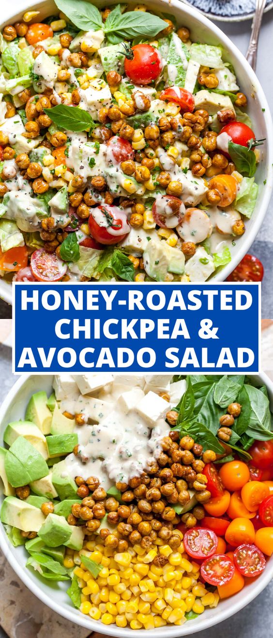 Honey-Roasted-Chickpea-and-Avocado-Salad
