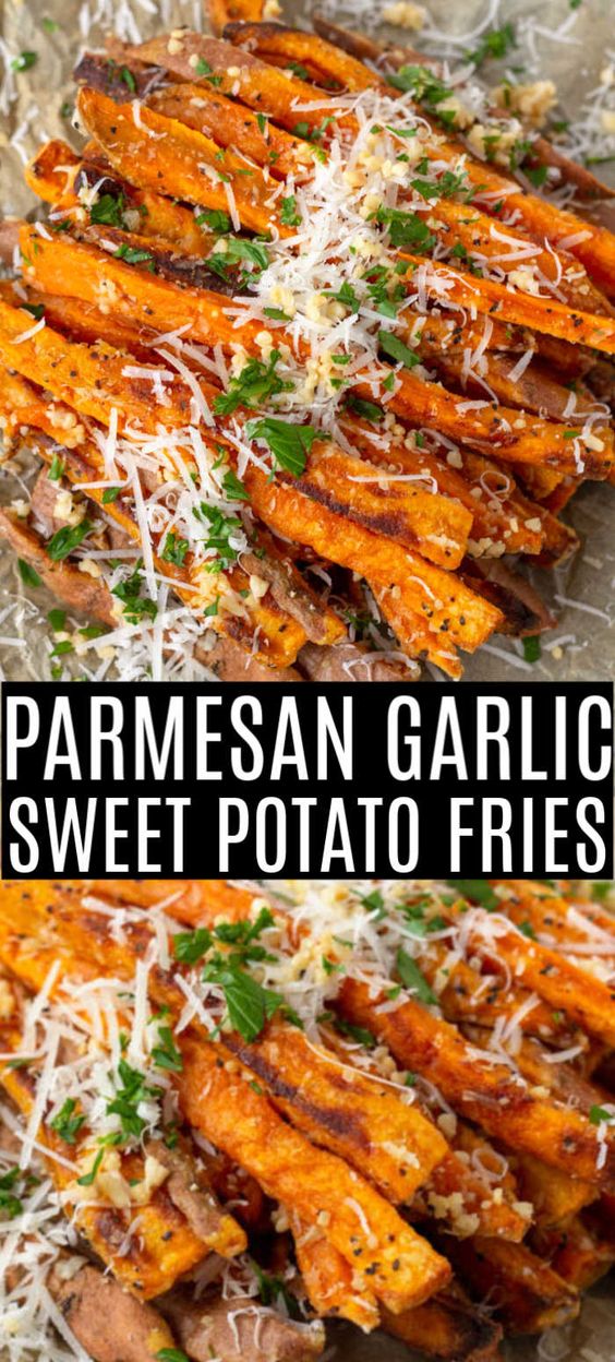Garlic-Parmesan-Sweet-Potato-Fries