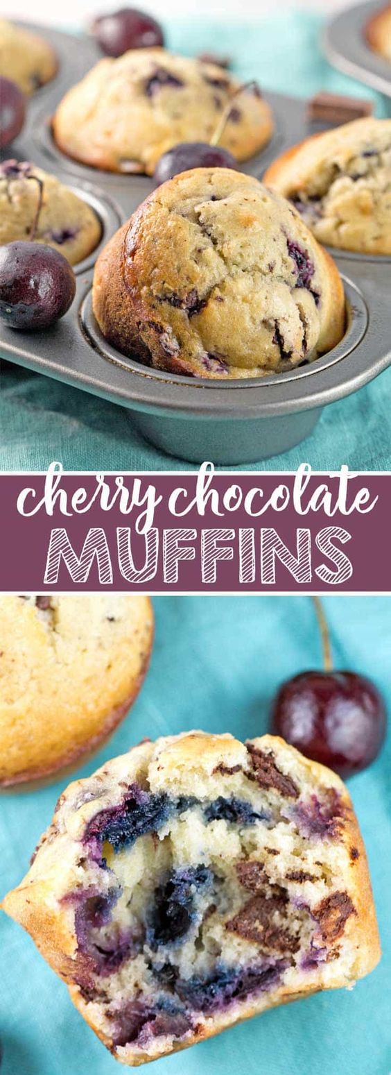 Cherry-Chocolate-Chunk-Muffins