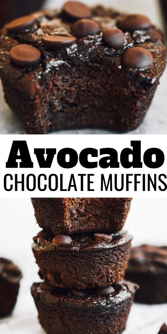 Chocolate-Avocado-Muffins