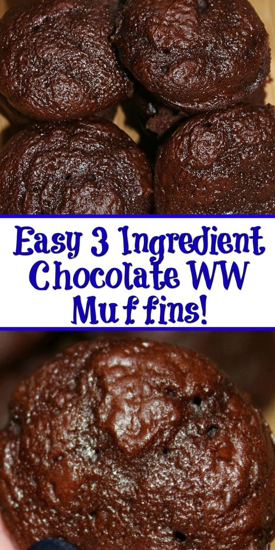 Easy-3-Ingredient-Chocolate-Weight-Watchers-Muffins-Recipe