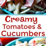 Creamy Tomato and Cucumber Salad