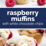 Raspberry Muffins with White Chocolate Chips