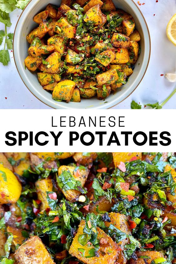Batata-Harra-(Lebanese-Spicy-Potatoes)