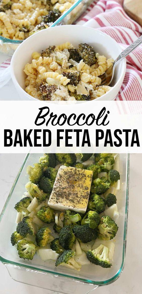 Broccoli-Baked-Feta-Pasta