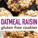 Classic Gluten Free Oatmeal Raisin Cookies (Dairy Free)