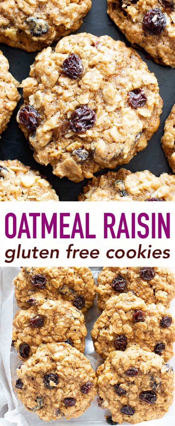 Classic-Gluten-Free-Oatmeal-Raisin-Cookies (Dairy Free)