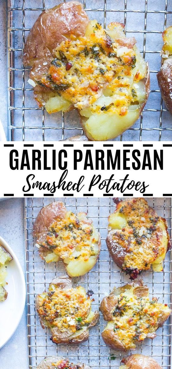Garlic-Parmesan-Smashed-Potatoes