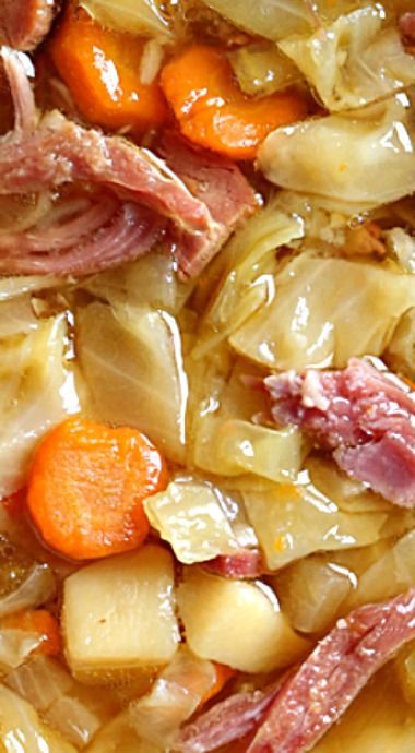 Leftover-Ham-Bone-Soup-with-Potatoes-and-Cabbage