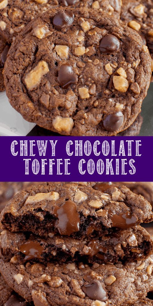 Chewy-Chocolate-Toffee-Cookies