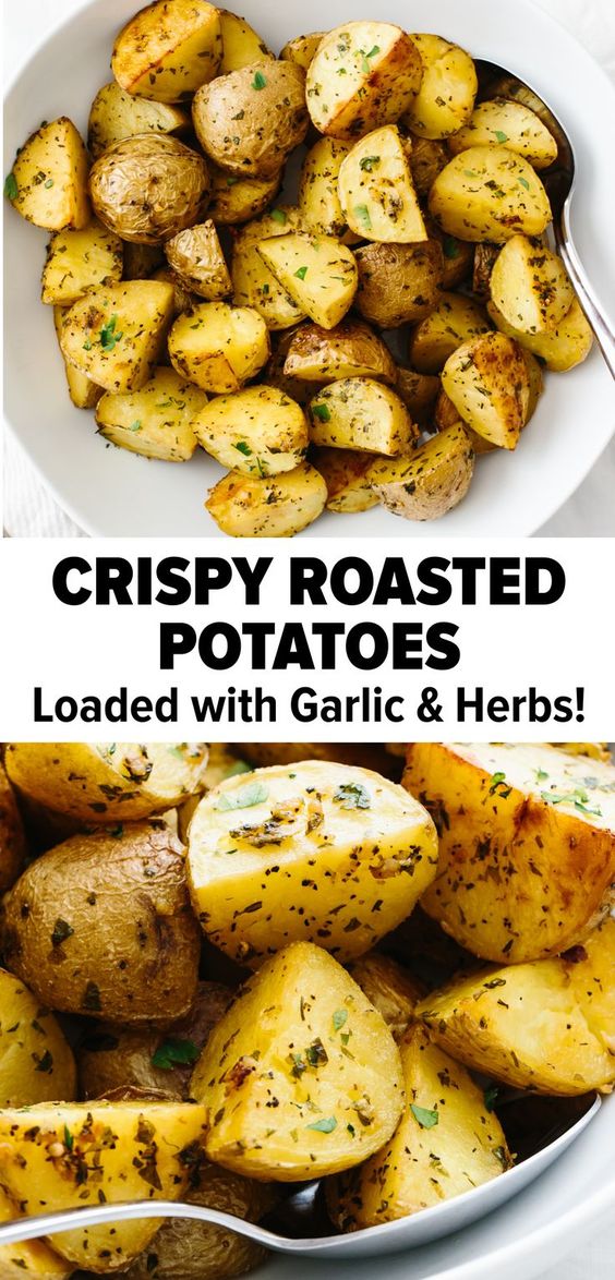 Garlic-Herb-Roasted-Potatoes