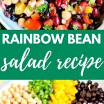 The Best Colorful Rainbow Bean Salad Recipe