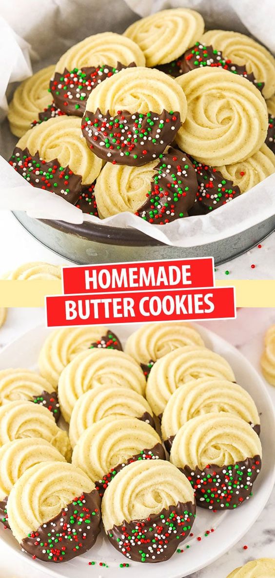 Chocolate-Dipped-Danish-Butter-Cookies