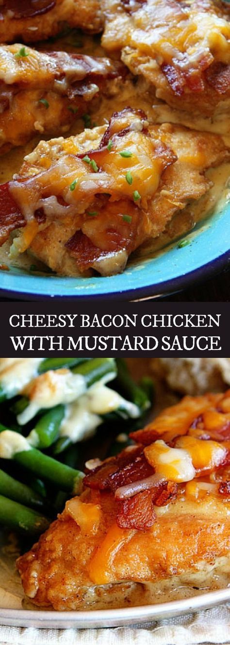 Cheesy-Bacon-Chicken-with-Mustard-Sauce