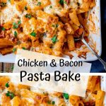 Cheesy Pasta Bake With Chicken And Bacon