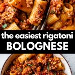 The Easiest Rigatoni Bolognese