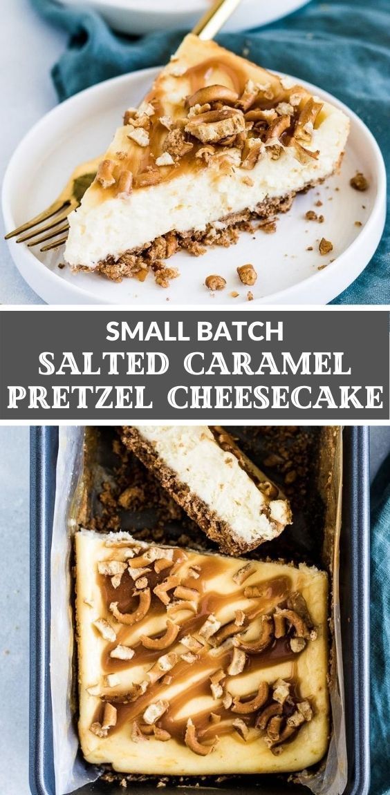 Small-Batch-Salted-Caramel-Pretzel-Cheesecake