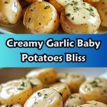 Creamy Garlic Sauce Baby Potatoes Recipe