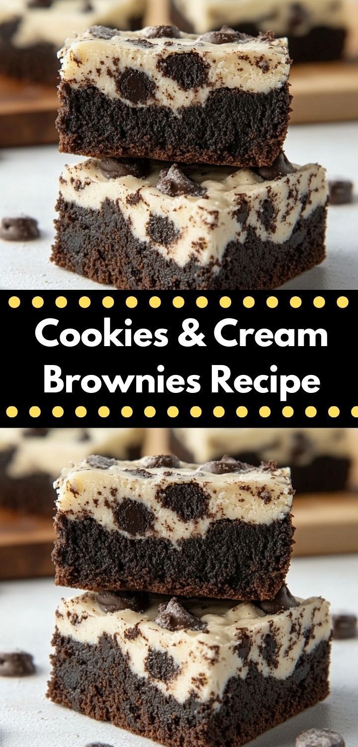 COOKIES & CREAM BROWNIES RECIPE