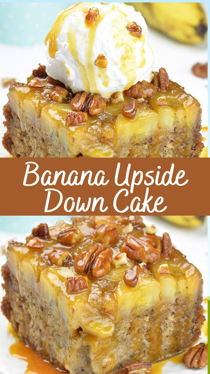 Banana Upside Down Cake Recipe