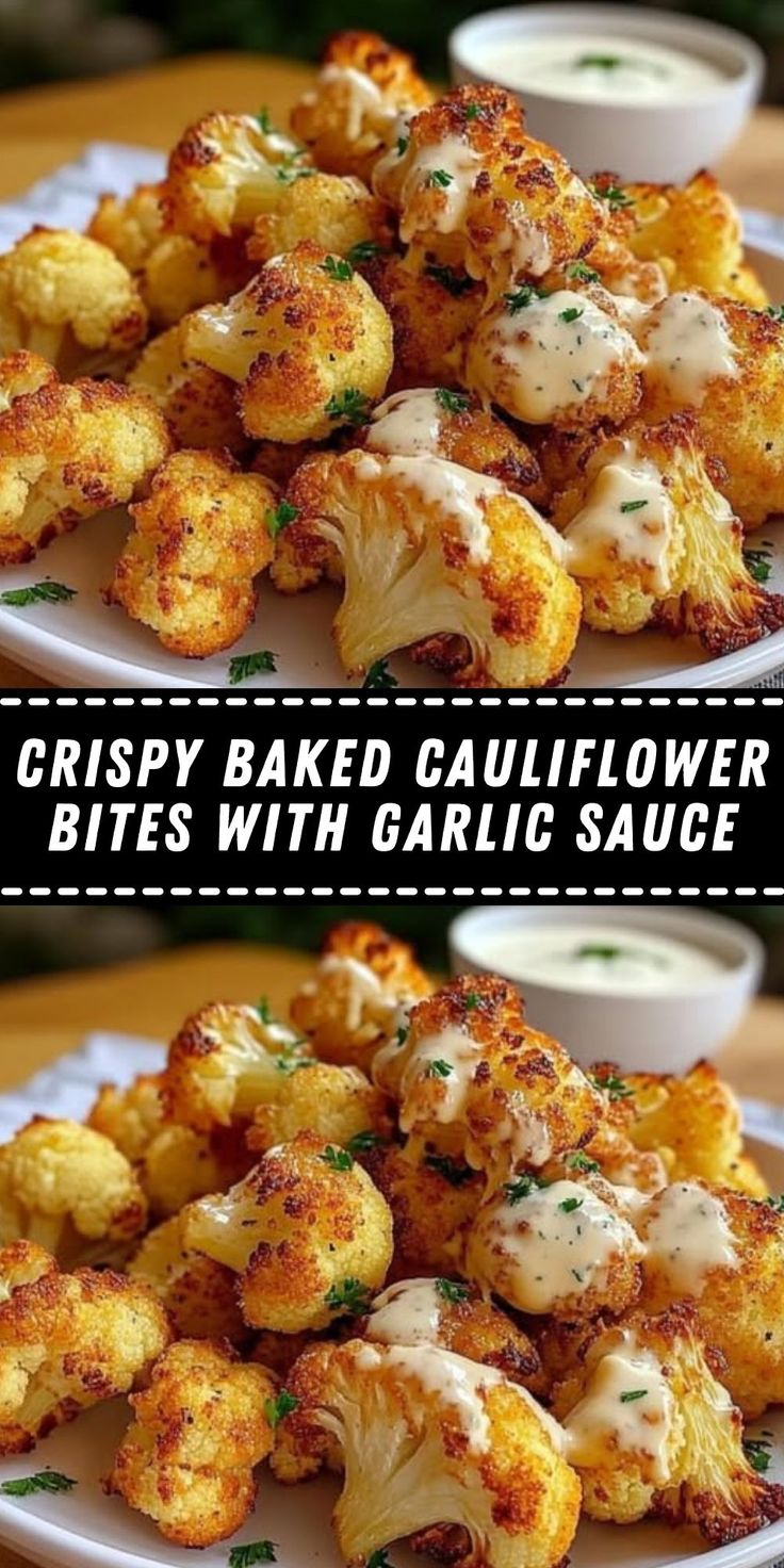 Crispy-Baked-Cauliflower-Bites-with-Garlic-Sauce