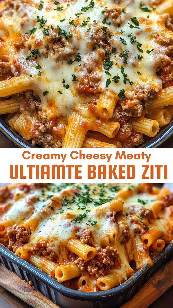 Ultimate Creamy Cheesy Baked Ziti Recipe