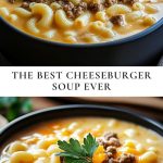 MACARONI CHEESEBURGER SOUP RECIPE