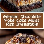 German Chocolate Poke Cake